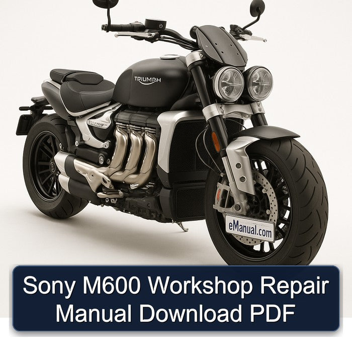 Triumph Rocket Sony M600 Service Repair Workshop Manual PDF