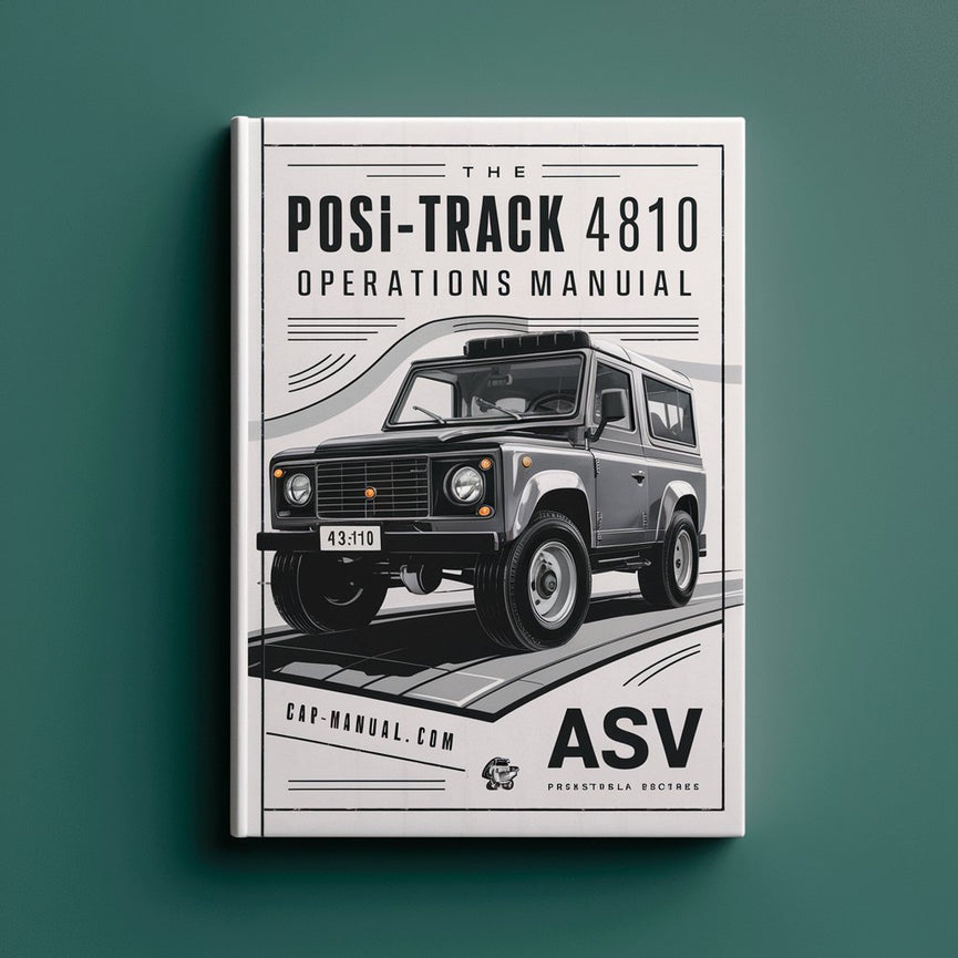 ASV POSI-TRACK 4810 Operations Manual