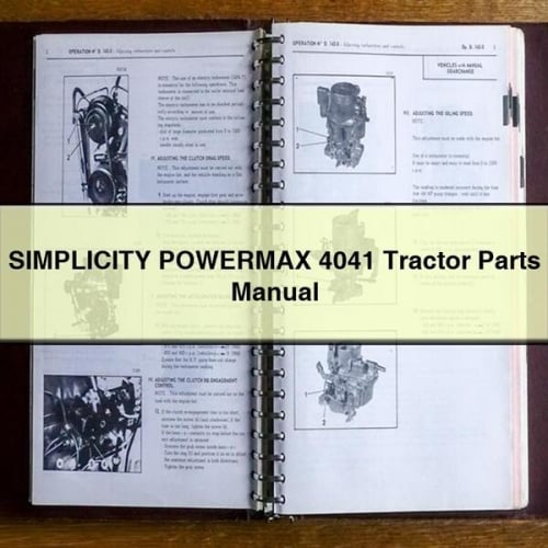 SIMPLICITY POWERMAX 4041 Tractor Parts Manual
