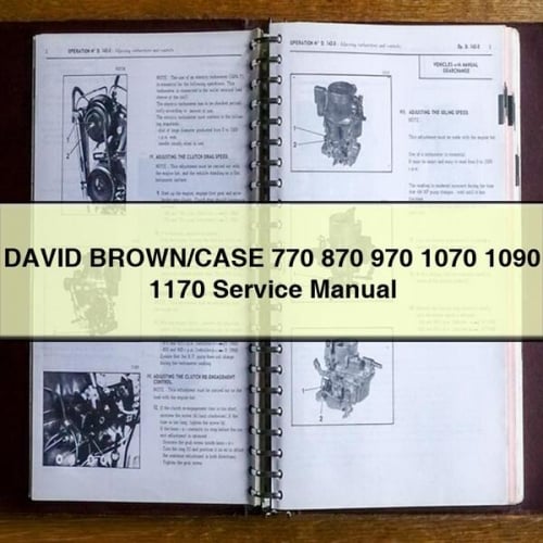 DAVID BROWN/CASE 770 870 970 1070 1090 1170 Service Manual