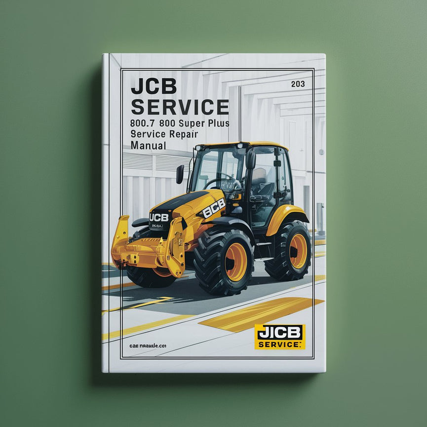 JCB Service 802.7 803 804 Super Plus Mini Excavator Repair Service Manual PDF