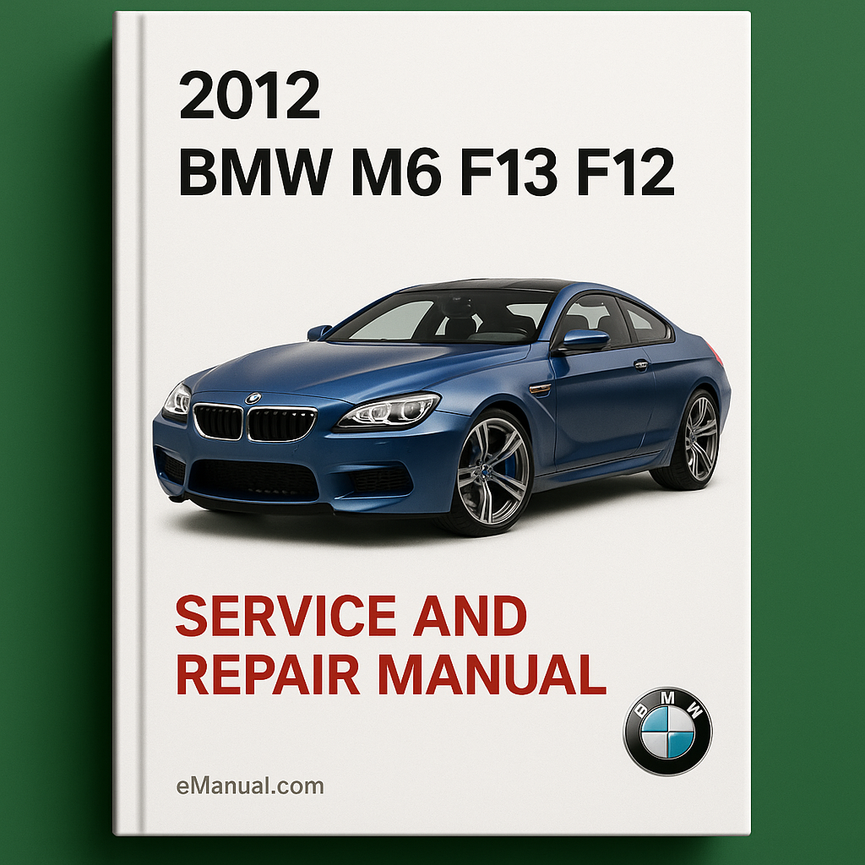 2012 BMW M6 F13 F12 Service- und Reparaturhandbuch