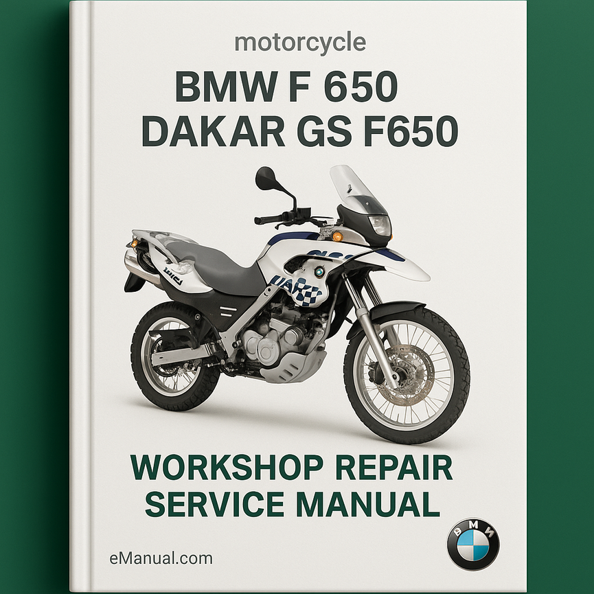 BMW F 650 Dakar GS F650 Workshop Repair Service Manual