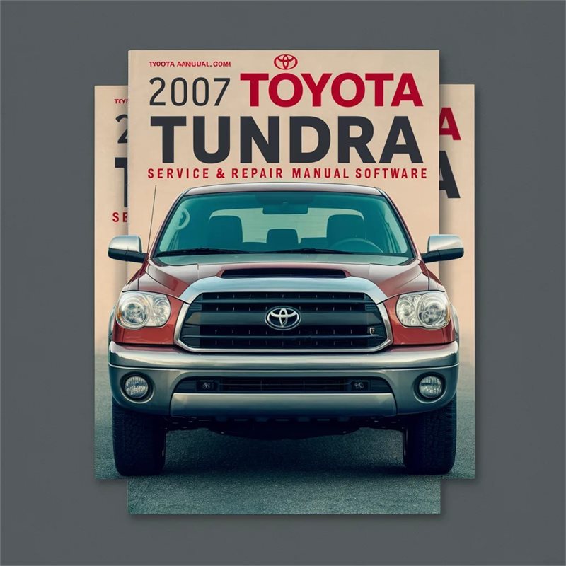 2007 Toyota Tundra Software Service Repair Workshop Manual PDF