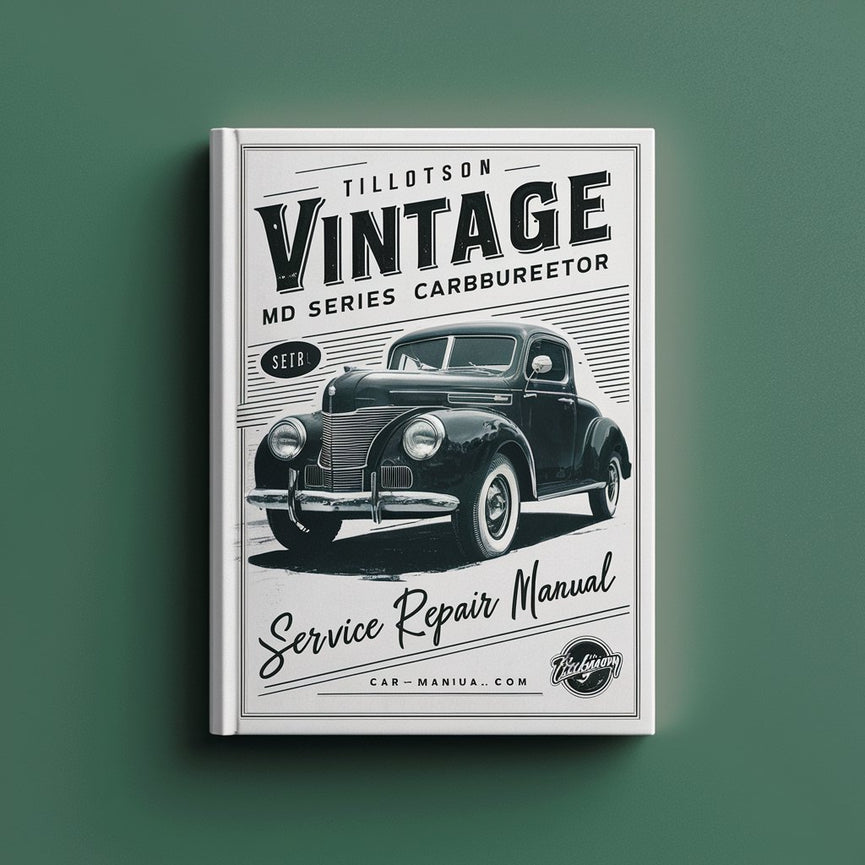 Tillotson vintage MD series carburetor Service Repair Manual