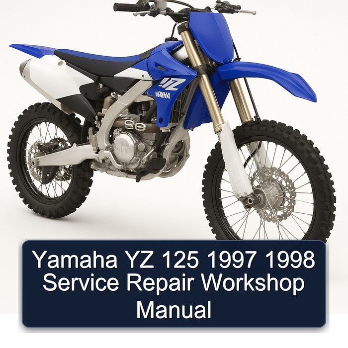 1997-1998 Yamaha YZ Models 125 Service Repair Workshop Manual PDF