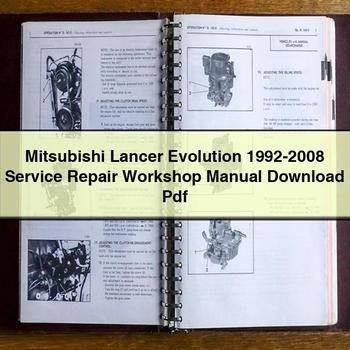 Mitsubishi Lancer Evolution 1992-2008 Service Repair Workshop Manual Pdf