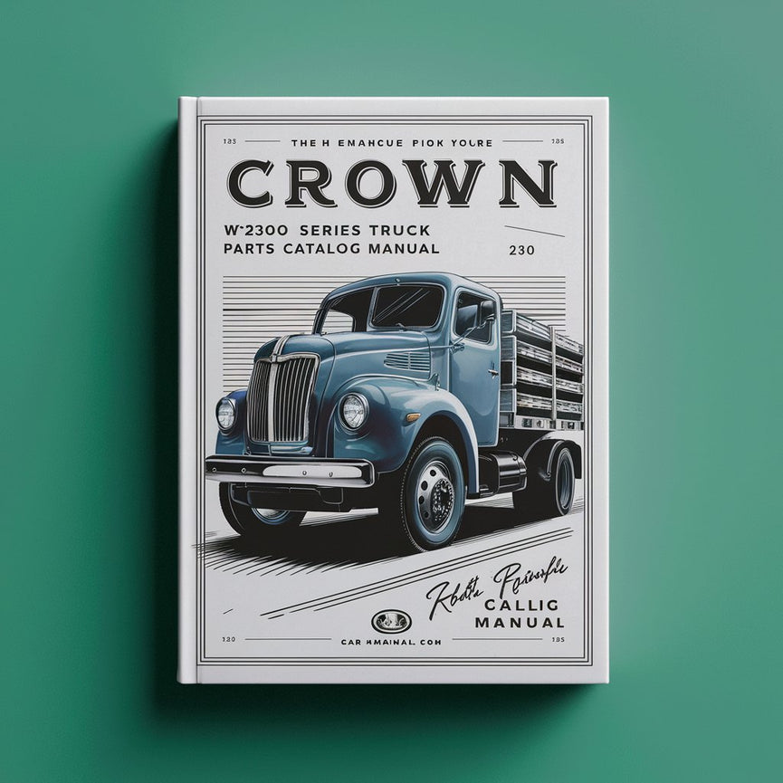 Crown WP2300 Series Pallet Truck Parts Catalog Manual PDF