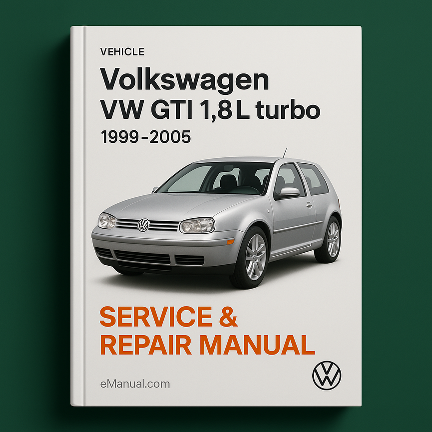 Volkswagen VW GTI 1.8L turbo 1999-2005 Service Repair Manual