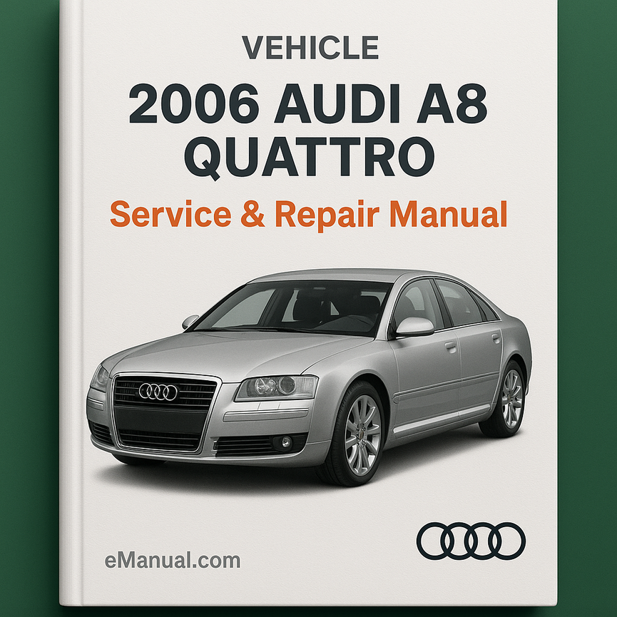 2006 AUDI A8 QUATTRO Service Repair Manual