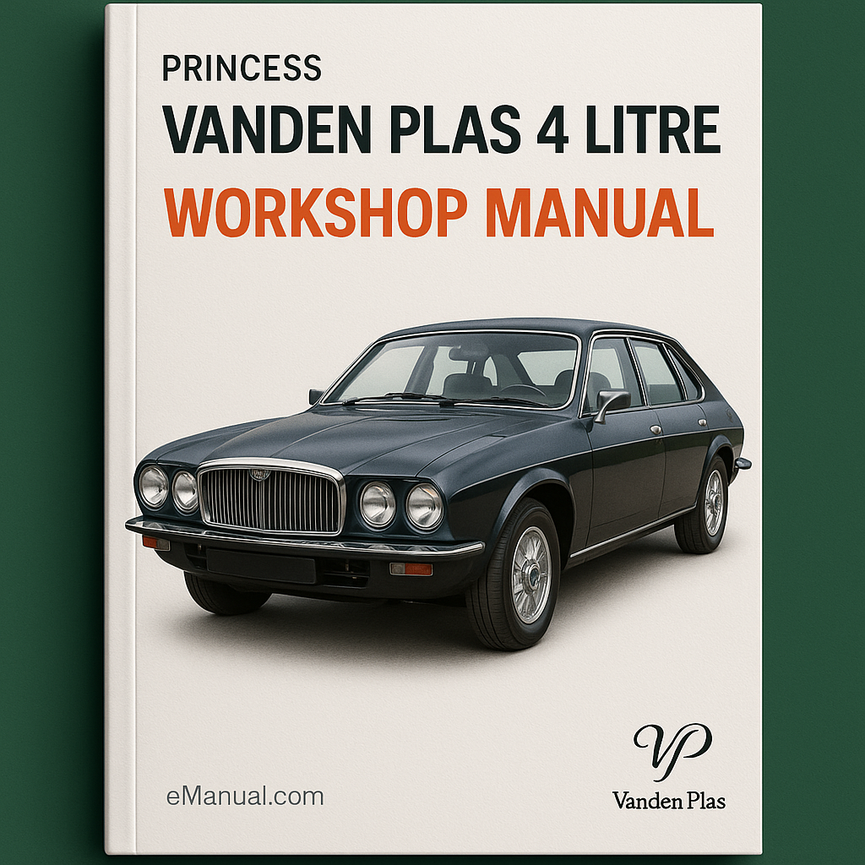 Princess Vanden Plas 4 Liter Werkstatthandbuch PDF-Download