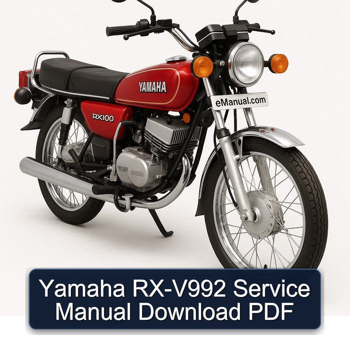 Yamaha RX Models RX-V992 Service Repair Workshop Manual PDF