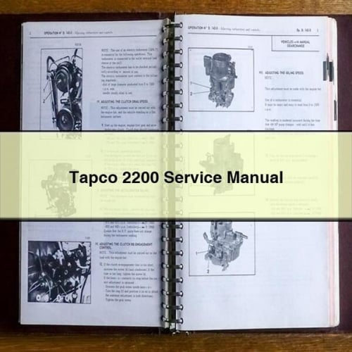 Tapco 2200 Service Manual