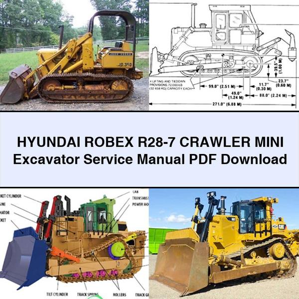 Hyundai ROBEX R28-7 Crawler Mini Excavator Service Repair Manual