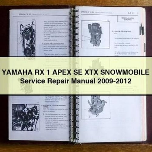 Yamaha RX 1 APEX SE XTX Snowmobile Service Repair Manual 2009-2012