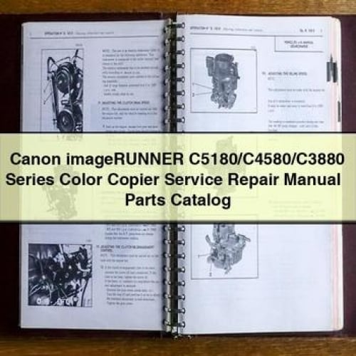 Canon imageRUNNER C5180/C4580/C3880 Series Color Copier Service Repair Manual + Parts Catalog