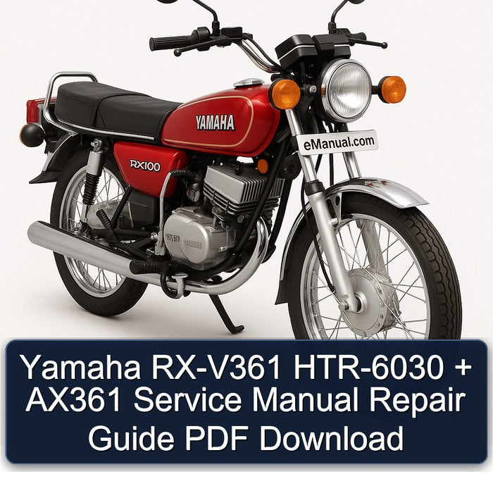 Yamaha RX Models RX-V361 HTR-6030 AX361 Service Repair Workshop Manual PDF