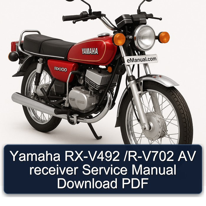 Yamaha RX Models RX-V492 /r-v702 AV Receiver Service Repair Workshop Manual PDF