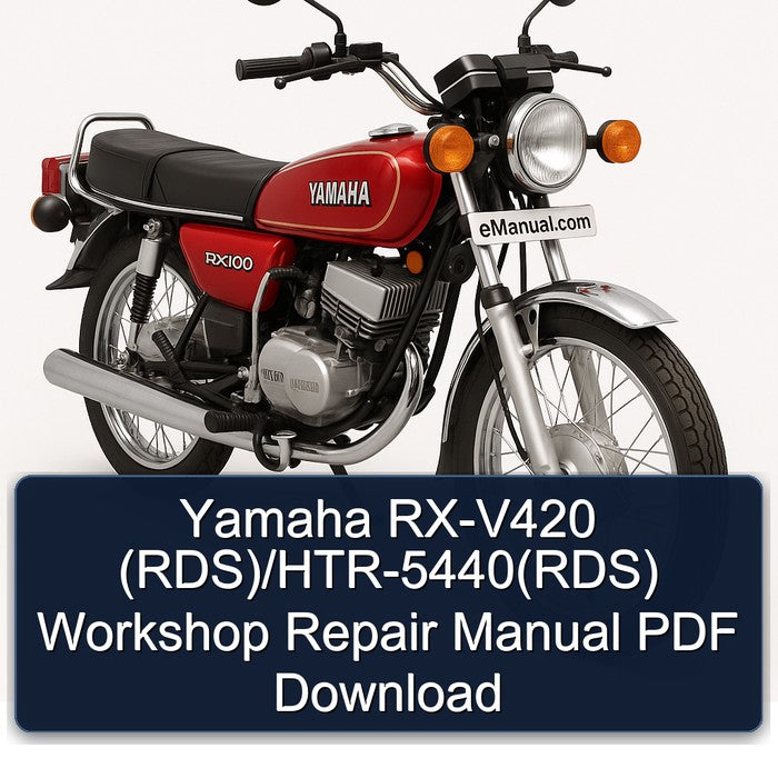 Yamaha RX Models RX-V420 (rds)/htr-5440(rds) Service Repair Workshop Manual PDF
