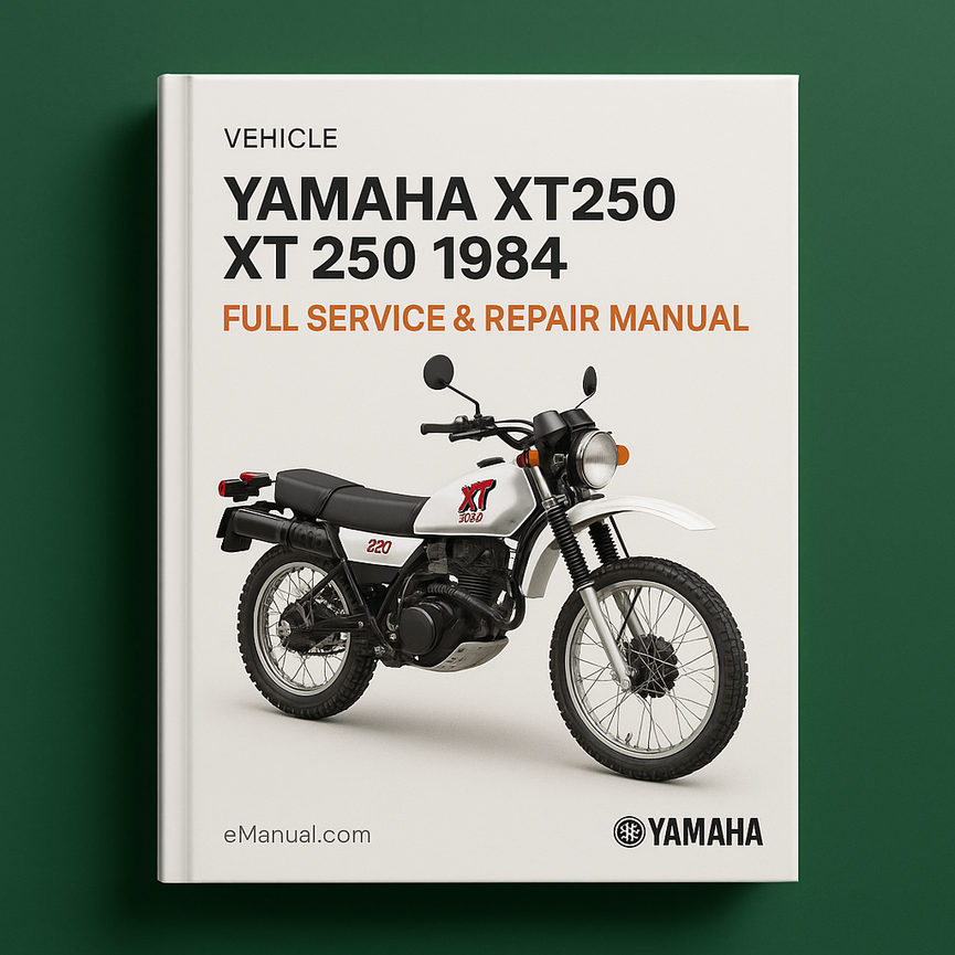 Yamaha Xt250 Xt 250 1984 Full Service Repair Manual