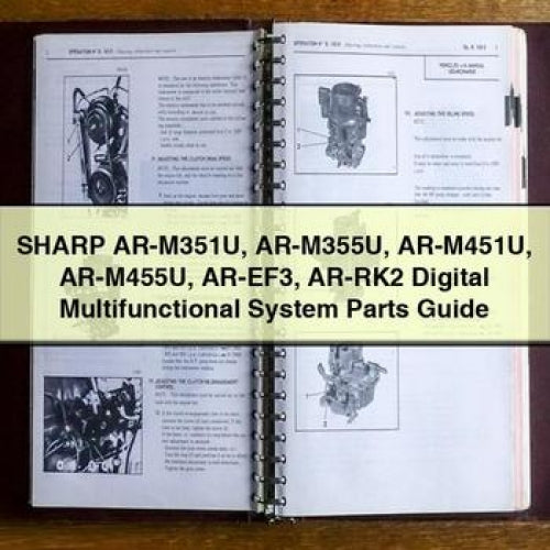 Sharps Sharp AR-M351U AR-M355U AR-M451U AR-M455U AR-EF3 AR-RK2 Digital Multifunctional System Parts Service Repair Workshop Manual PDF