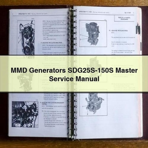 MMD Generators SDG25S-150S Master Service Manual