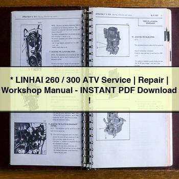 LINHAI 260 300 ATV Service Repair Workshop Manual