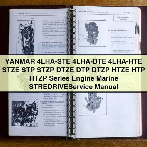 YANMAR 4LHA-STE 4LHA-DTE 4LHA-HTE STZE STP STZP DTZE DTP DTZP HTZE HTP HTZP Series Engine Marine STREDRIVEService Manual