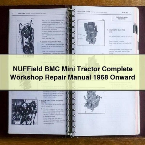 NUFField BMC MINI Tractor Complete Workshop Repair Manual 1968 Onward