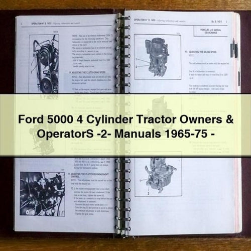 Ford 5000 4 Cylinder Tractor Owners & OperatorS -2- Manuals 1965-75