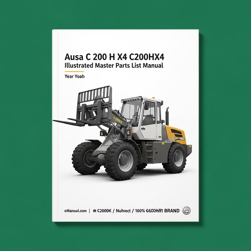 AUSA C 200 H X4 C200HX4 Forklift Illustrated Master Parts List Manual PDF
