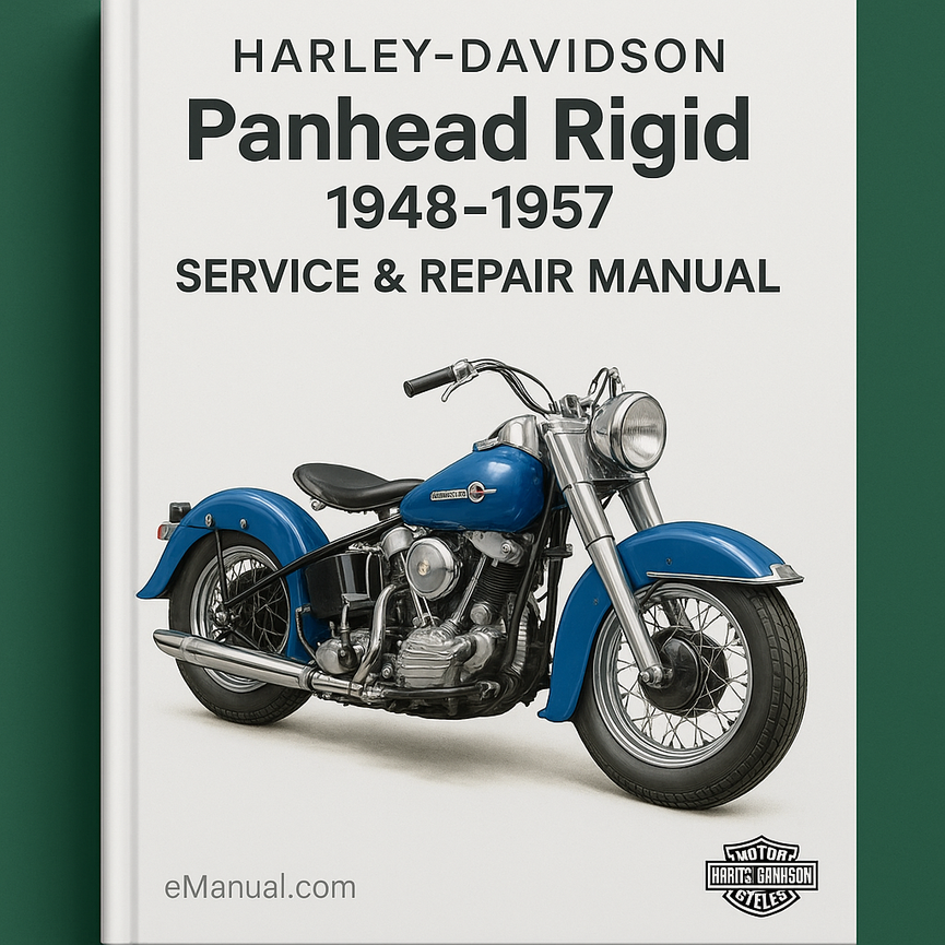 Harley-Davidson Panhead Rigid Motorcycle Service Repair Manual 1948-1957