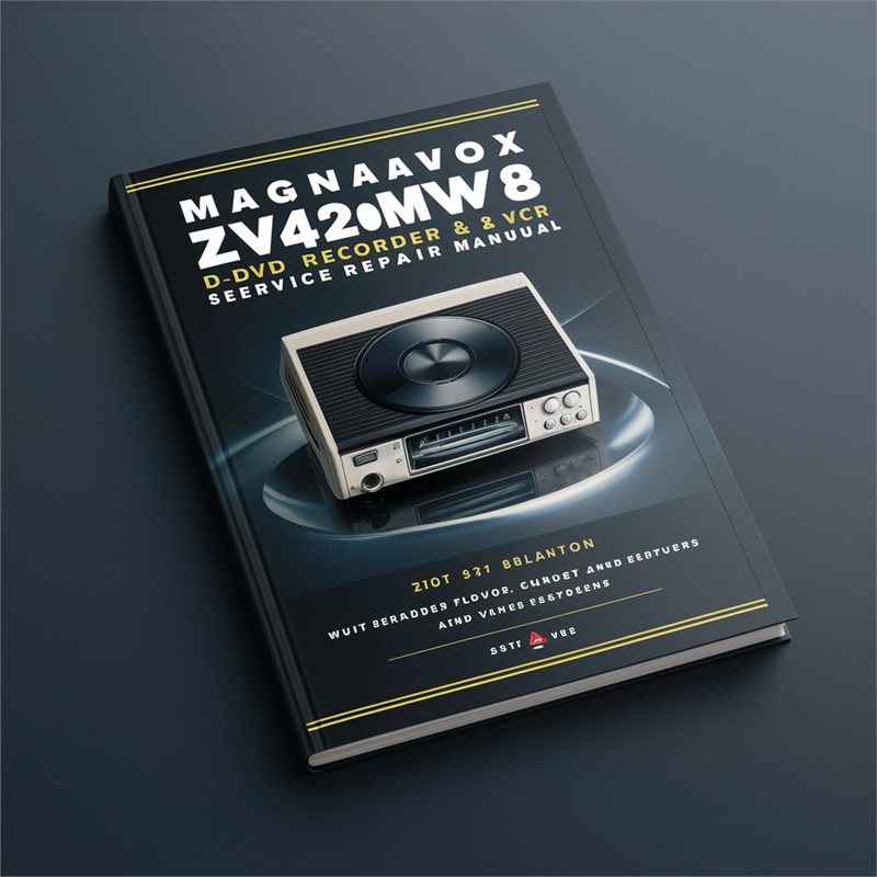 Magnavox Zv420mw8 DVD Recorder VCR Service Repair Workshop Manual PDF