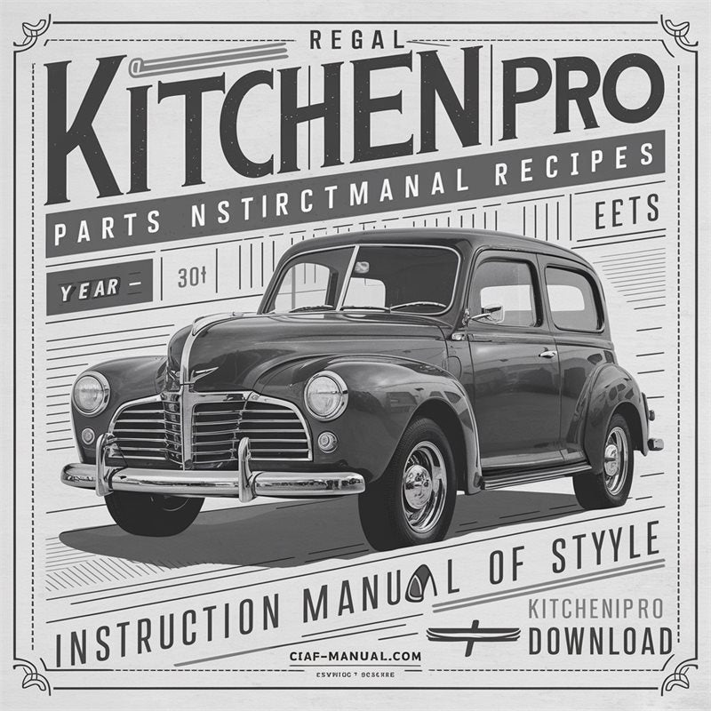 Regal Kitchen Pro Parts Model K6743 Instruction Recipes K 6743 Kitchenpro Service Repair Workshop Manual PDF