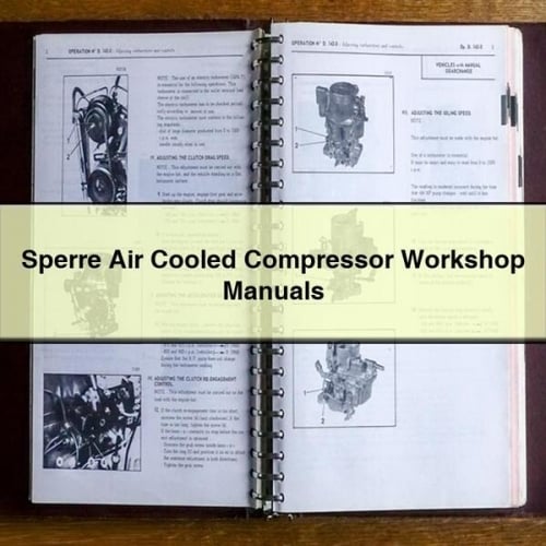 Sperre Air Cooled Compressor Workshop Manuals