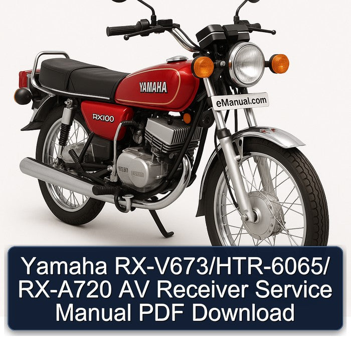 Yamaha RX Models Rx-v673/htr-6065/ RX-A720 AV Receiver Service Repair Workshop Manual PDF