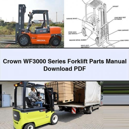 Crown WF3000 Series Forklift Parts Manual