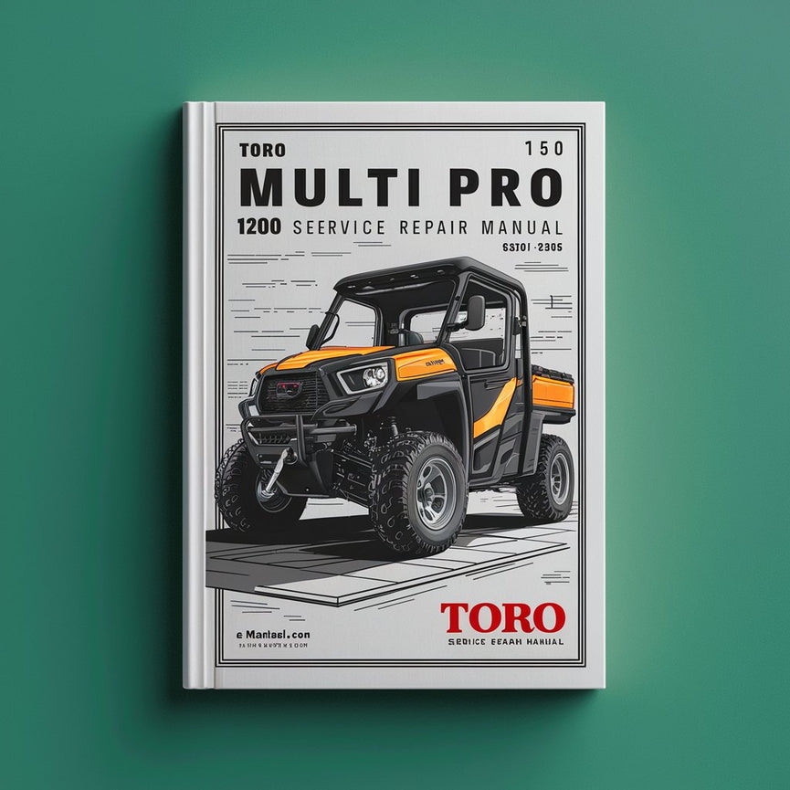 TORO Multi Pro 1200 1250 Service Repair Manual