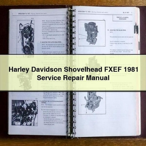 Harley Davidson Shovelhead FXEF 1981 Service-Reparaturhandbuch