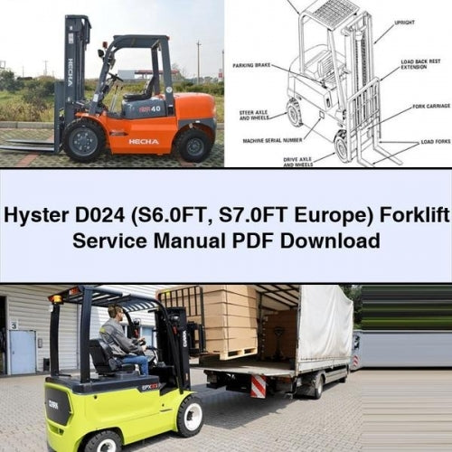 Hyster D024 (S6.0FT S7.0FT Europe) Forklift Service Manual