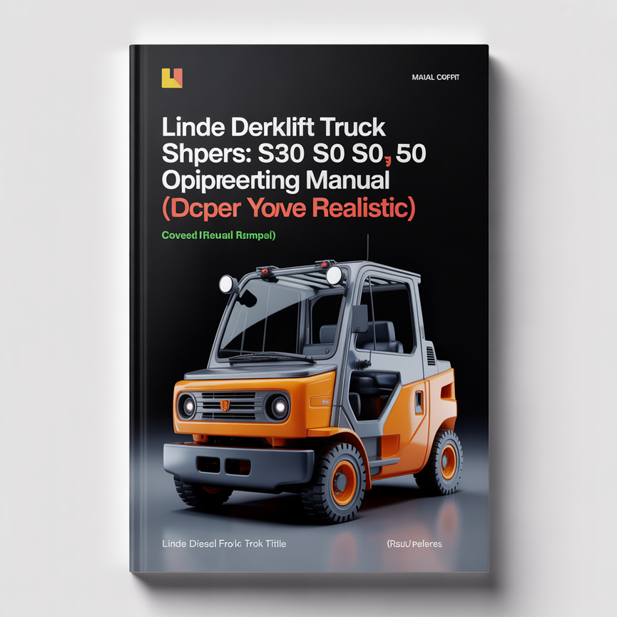 Linde Diesel Forklift 316-03 Series: S30 S40 S50 S60 Operating Manual (User Manual)