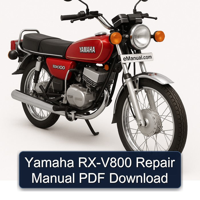 Yamaha RX Models RX-V800 Service Repair Workshop Manual PDF
