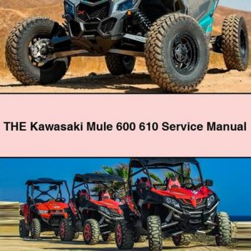THE Kawasaki Mule 600 610 Service Manual