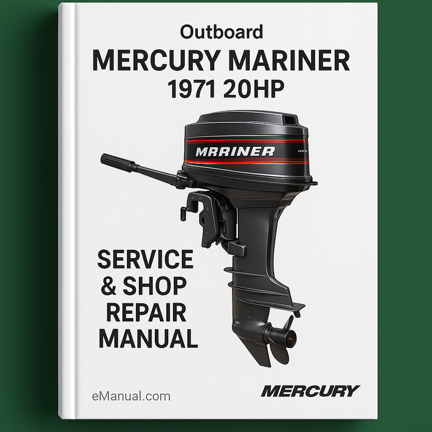 Mercury Mariner 1971 20HP PDF Outboard Service & Shop Repair Manual