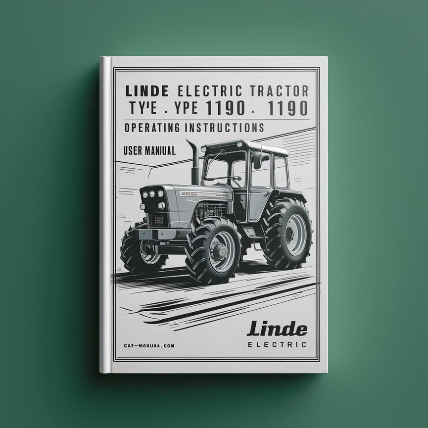 Linde Electric Tractor Type 1190: P30 P50 Operating Instructions (User Manual)