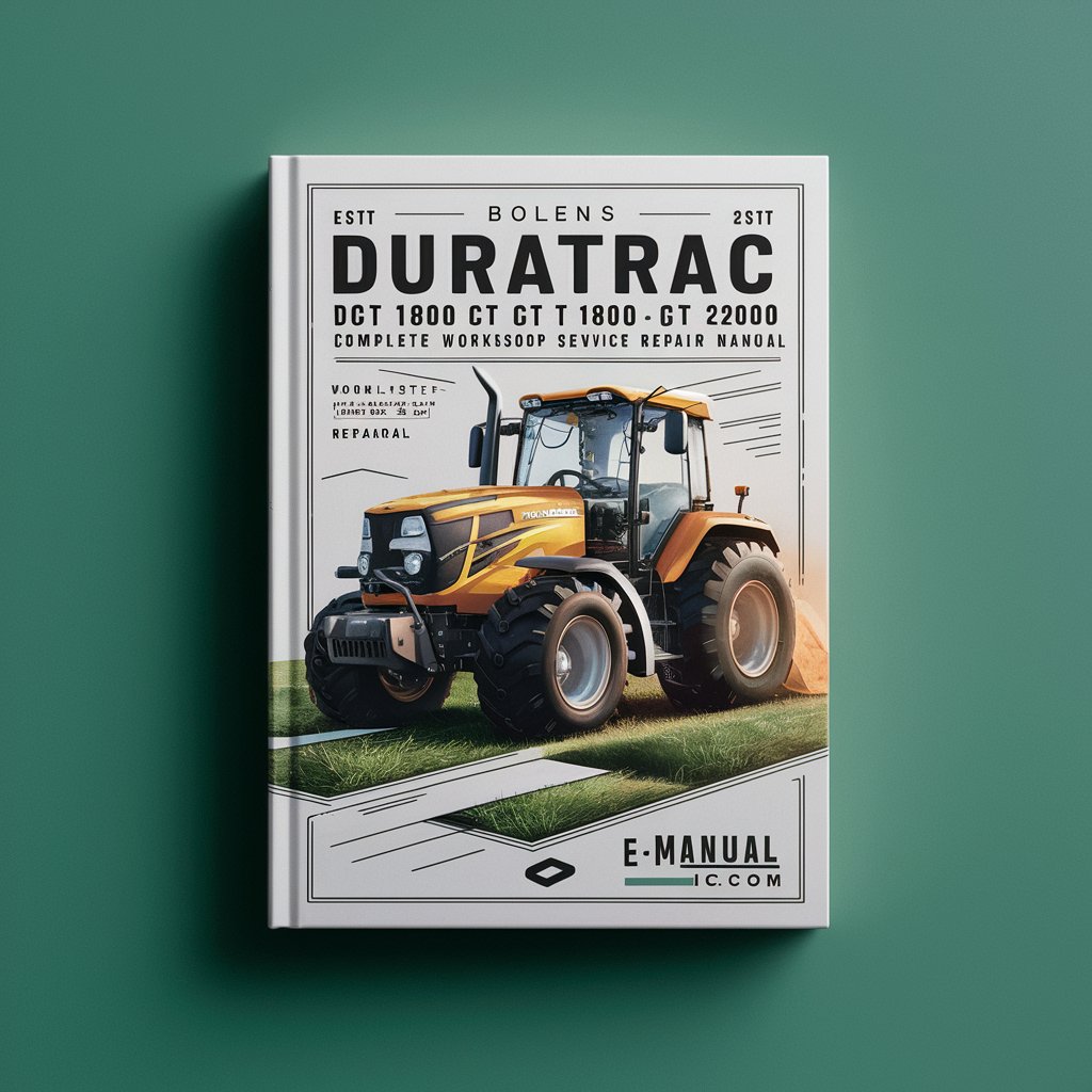 Bolens DuraTrac DGT 1800 GT 1800 GT 2000 Lawn Tractor Complete Workshop Service Repair Manual