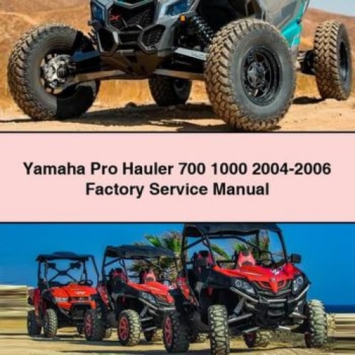 Yamaha Pro Hauler 700 1000 2004-2006 Factory Service Manual