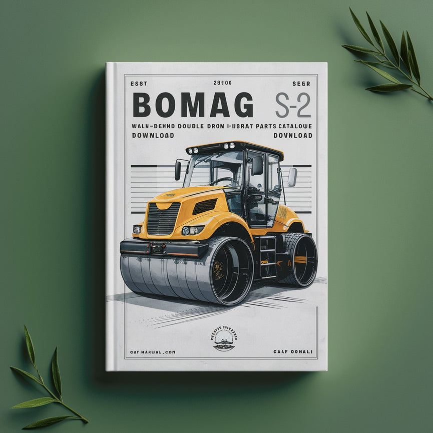 Bomag BW65 S-2 Walk-behind double drum vibrat roller Service Parts Catalogue Manual SN101100011001-101100012325 PDF