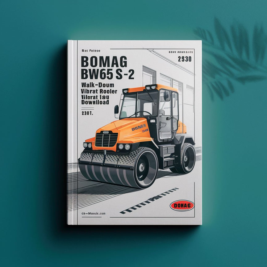 Bomag BW65 S-2 Walk-behind double drum vibrat roller Service Parts Catalogue Manual SN101100022272-101100022588 PDF
