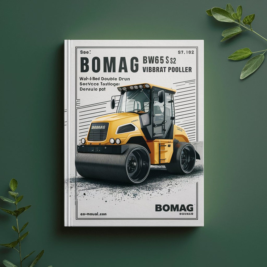Bomag BW65 S-2 Walk-behind double drum vibrat roller Service Parts Catalogue Manual SN101100031001-101100031142 PDF